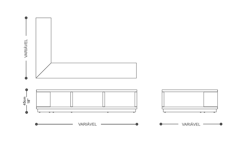 Image of the complete dimensions of the product